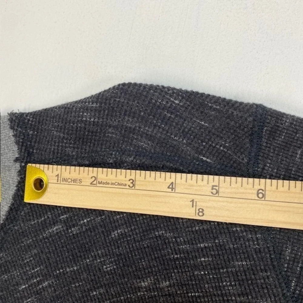 Carbon 2 Cobalt Mens Charcoal Heathered Thermal Knit‎ Long Sleeve Shirt Size M